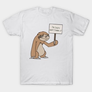 Lazy Sloth T-Shirt